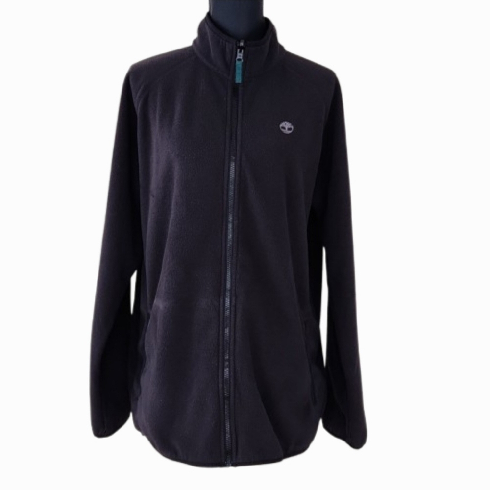 Timberland Jacket Black Fleece Long Sleeve Full Zip (XL)